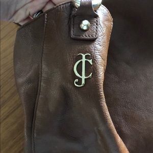 Juicy couture gently used genuine leather tote